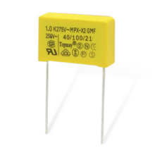 Capacitor de filme de polipropileno X2 474k275V metalizado